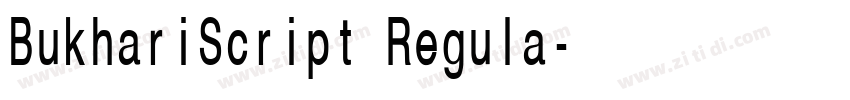 BukhariScript Regula字体转换